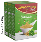 300g DHANIYA POWDER (Pack of 3) | Grade 1 Best Quality SPICES of SHUCHI SWAGRAM