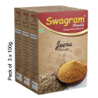 300g SWAGRAM CUMIN (JEERA) POWDER (Pack of 3) | Grade 1 Best Quality SPICES of SHUCHI SWAGRAM |