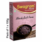 200g BLACK SALT PURE (Pack of 1) | Grade 1 Best Quality SPICES of SHUCHI SWAGRAM