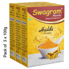 HALDI POWDER(Pack of 3) | Grade 1 Best Quality SPICES of SHUCHI SWAGRAM |